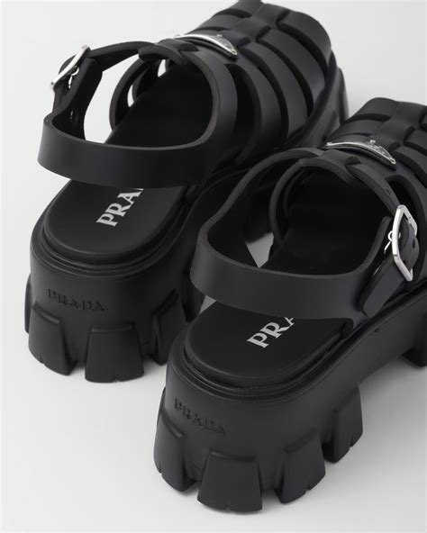 prada tech sandals|prada platform sandals.